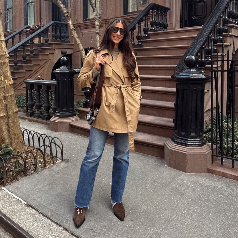 Abercrombie & Fitch Tan Trench Coat